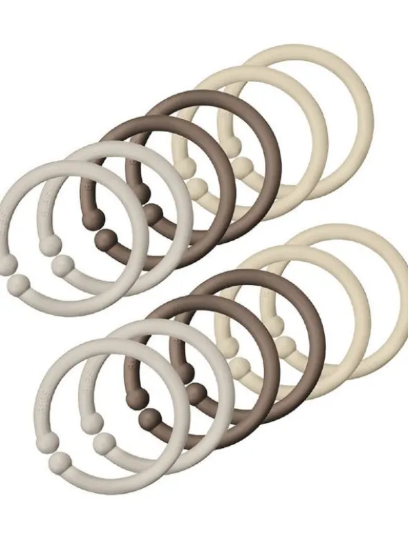 Bibs Loops rengas, 12kpl, Sand/DarkOak/Vanilla