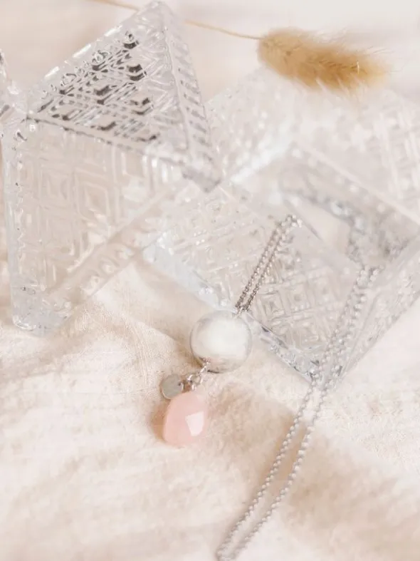Bolakoru äidille, babybell Linn Rose quartz | PROUD MAMA