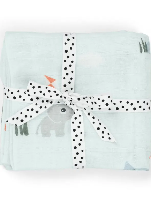 Harsoliina 2-pack 70x70 - Playground Blue - Done By Deer