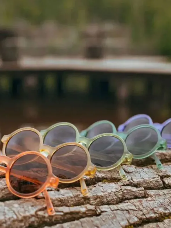KiETLA WOAM lasten aurinkolasit 4-6v – pyöreät UV400, purple