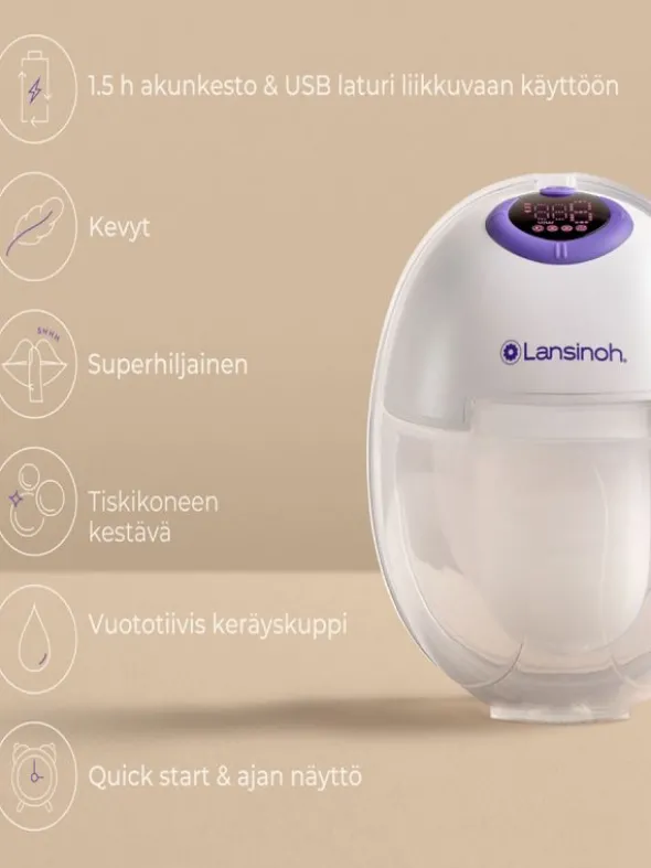 Lansinoh puettava rintapumppu Single