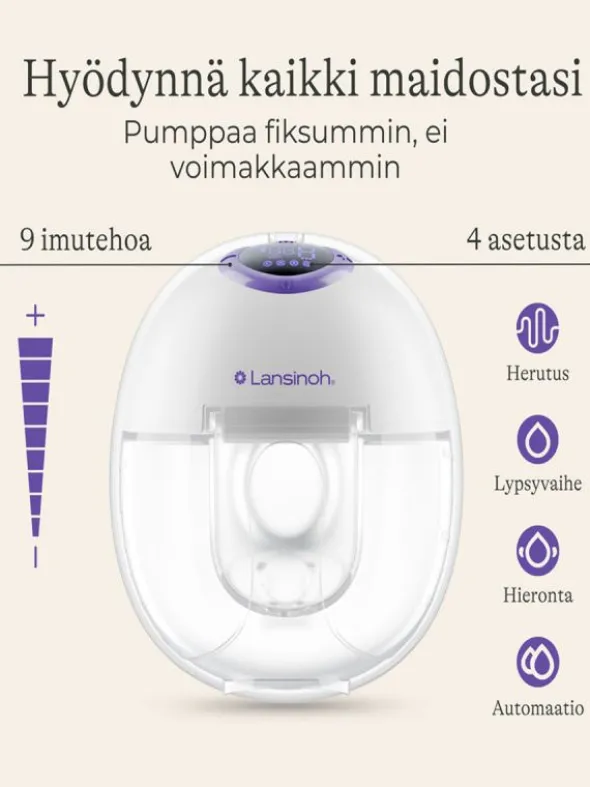 Lansinoh puettava rintapumppu Double