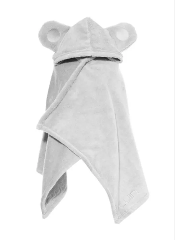 Luin Living Vauvapyyhe nallenkorvilla 0-5v, Pearl Grey