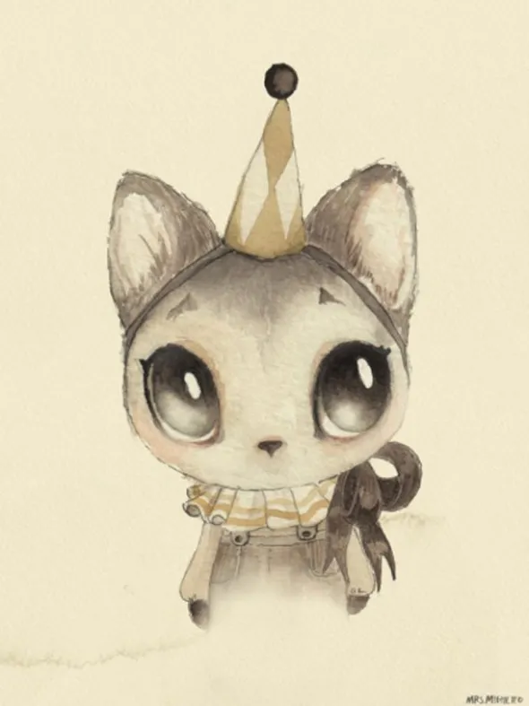 Mrs Mighetto - Dear Meow juliste 50x70