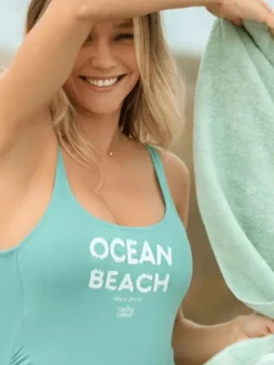 Odotusajan uimapuku Ocean Beach green