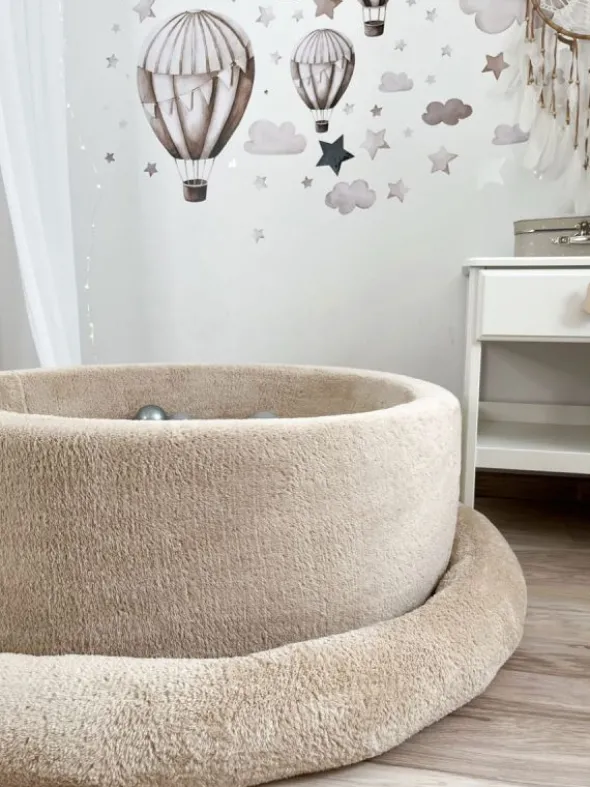 Pehmeä pallomeri + pallot (valitse värit), Teddy Beige