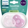 Philips Avent - tutti Curved Soothie 0–6kk, Pink