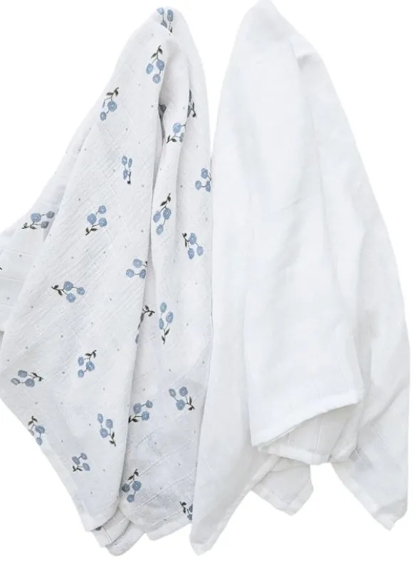 Puuvillainen harsoliina 2kpl 70x70 cm – Bluebell