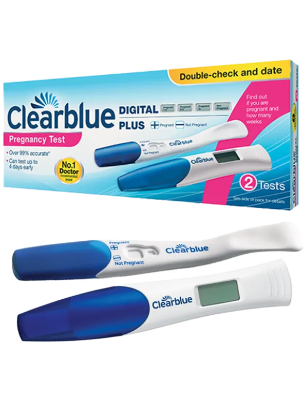 Raskaustestit Clearblue Double-Check and Date