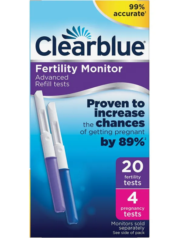 Testipuikot hedelmällisyysmonitoriin Clearblue 20 + 4 kpl